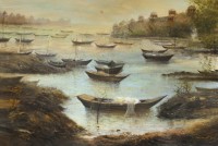 A. Q. Arif, 40 x 60 Inch, Oil On Canvas, Seascape Painting, AC-AQ-281